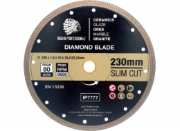 INDICKÁ PROFESIONÁLNÍ DIAMANTOVÁ ČEPEL 230mm TENKÝ STŘIH INDICKÁ PROFESSIONAL