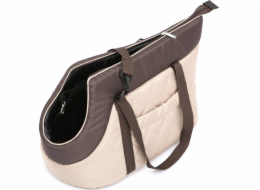 Hobbydog R3 BÉŽOVÁ TAŠKA S HNĚDÝM ŠÁTEM (NUBUCK)