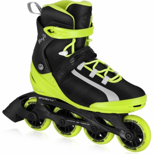 Rekreační kolečkové brusle Spokey MrsFIT lime vel. 36
