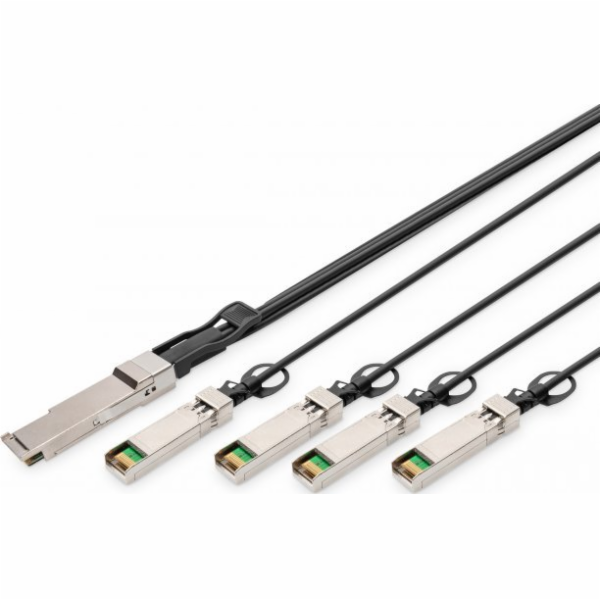 Digitus DIGITUS Kabel QSFP+ až 4XSFP+ 40G DAC 3,0m černý