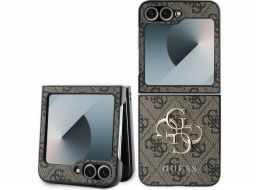 Guess Guess GUHCZF64GMGBR Z Flip6 F741 hnědá/hnědá kůže 4G kovové logo