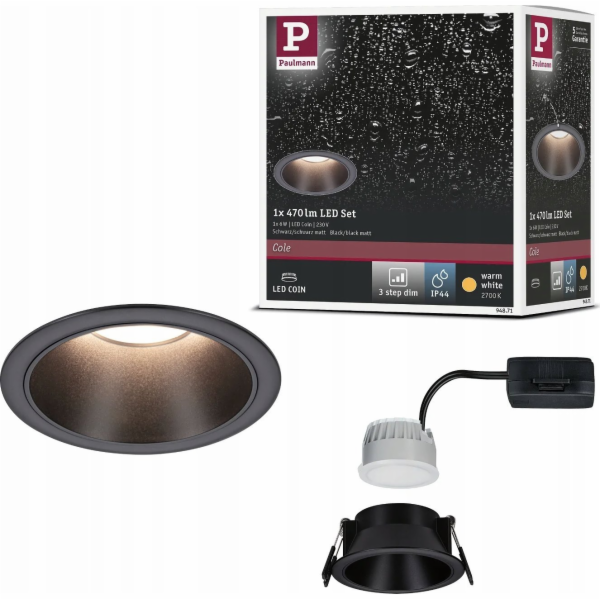 Paulmann Vestavné svítidlo EBL COLE SET COIN 3-STEP DIM 6...