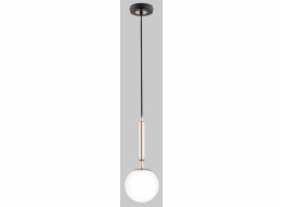 Alfa Volda Picolo bílá závěsná lampa 1-světle černá/zlatá 60924 Alfa