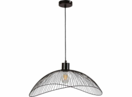 Závěsná lampa Italux Drátěná závěsná lampa NUNEZ PND-1702-1-LB Italux kovová kupole LUMINAIRE HYGGE černá