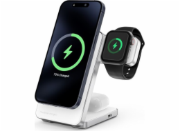 Nabíječka Mobile Origin Qi2 CompactStand 3v1 indukční 3,3 A (CMSTQ2-31-WHT)
