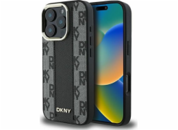 DKNY DKNY DKHMP16XPCPVSLK iPhone 16 Pro Max 6.9 černo/černé pevné pouzdro s kostkovaným vzorem Magsafe