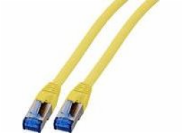 EFB Patchcord RJ45 S / FTP, kat. 6A, Kat. 7 Surový kabel TPE superflex, 1 m, žlutý (K5525FGE.1)