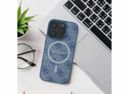 Pevné pouzdro Guess Guess GUHCP16LPSQSQSK iPhone 16 Pro 6.3 černo/černé prošívané kovové logo