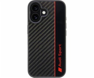 Audi Audi Carbon Fiber Stripe iPhone 16 6.1 černý pevný o...