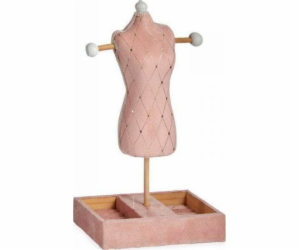 Dárkový dekorační box na nohách Pink Velvet Wood (12 x 40...