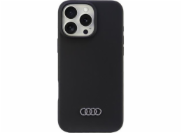 Silikonový obal Audi Audi iPhone 16 Pro Max 6.9 černý/černý pevný obal AU-LSRIP16PM-Q3/D1-BK