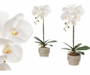 Ibergarden Umělá orchidej v cementovém květináči ORCHI, 5...