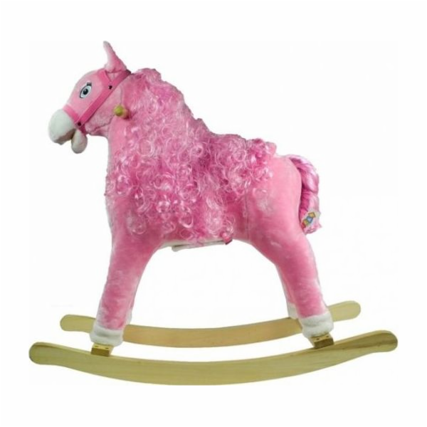 Lean Sport Houpací kůň Pink with Curls Sounds 74 cm