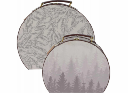 Home Styling Collection Sada dekorativních krabiček ve tvaru kufrů, 2 ks.