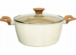 Hliníkový hrnec 5five HARMONY s dřevěnými uchy, 25 cm