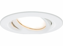 Paulmann Zápustné svítidlo NOVA PLUS COIN LED DIM výklopné 6W 470lm 93mm 2700K IP65 230V bílá matná