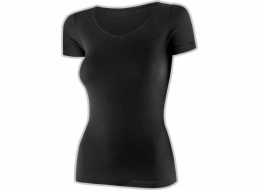 Brubeck SS1398W Dámské tričko krátký rukáv COMFORT MERINO černé S