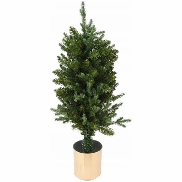 Home Styling Collection Umělý vánoční stromek ve zlatém k...