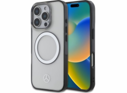 Mercedes Mercedes MEHMP16X23HUOKC iPhone 16 Pro Max 6.9 průhledný pevný obal Tištěné logo MagSafe