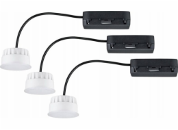 Stropní svítidlo Paulmann Choose 3 ks. Coin WhiteSwitch LED 3x6,5W 620lm 2700K 51mm plast