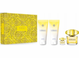 Versace Yellow Diamond Set sada toaletní voda 90ml + toaletní voda 5ml + sprchový gel 100ml + tělové mléko 100ml