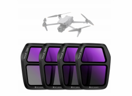 Kf Filtr Sada šedých filtrů Šedý filtr ND 4v1 ND8 ND16 ND32 ND64 pro DJI AIR 3S / SKU.2339