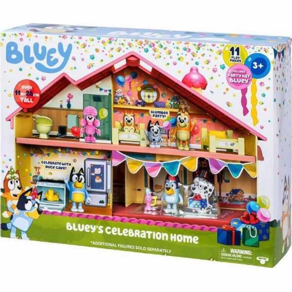 Modrá figurka Tm Toys. Oslava doma