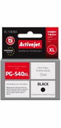 Activejet AC-540NX inkoust pro tiskárny Canon (náhrada za Canon PG-540XL) Supreme, 25 ml, černý