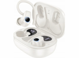 Hoco EQ8 Pure Joy Bezdrátová sluchátka do uší pro hovory/hudbu Bluetooth Bílá