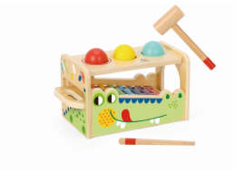 2Kids Toys Zatloukačka a xylofon Krokodýl