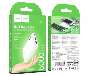 Hoco J115 Journey Powerbanka 5000 mAh Bílá