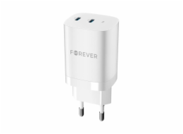 Rychlonabíječka do sítě Forever TC-05-35CC GaN PD 2x USB-C 35W bílá
