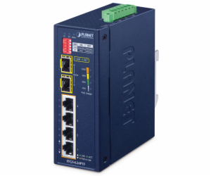 Planet IFGS-624PTF průmyslový L2 switch, 4x 10/100, 2x 1G...