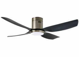 IMMAX NEO LITE PURE SMART LED stropní svítidlo s ventilátorem 24W, Wi-Fi, TUYA, černo-stříbrné
