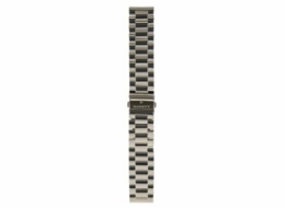 Garett řemínek 22 mm, stříbrný kovový, typ Solid