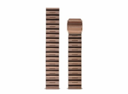 Garett řemínek 18 mm, zlatorůžový kovový,  typ Solid rose gold