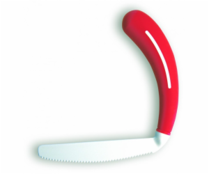 Curved knife for people with rheumatism
