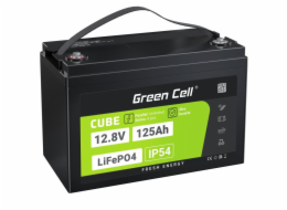 Green Cell CUBE LiFePO4 125Ah 12,8V 1600Wh lithium-železofosfátová baterie pro karavan, solární, off-grid systém, loď