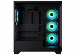 BitFenix skříň CETO / ATX / 4x 120mm ARGB fan / 2x USB 3.0 / USB-C / tvrzené sklo / černá