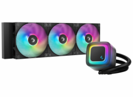 DEEPCOOL vodní chladič LE360 V2 / 3x120 PWM ARGB fan / displej / černý