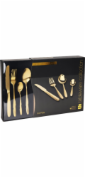 Sada příborů nerez 24 ks ZLATÁ KO-CC4100940