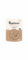 APPLAWS Chicken breast with wild rice in broth - mokré krmivo pro kočky - 70g