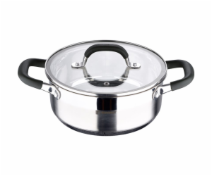 Kastrol s poklicí nerez MIDNIGHT 20 cm 2,3 litru BG-32082-MM