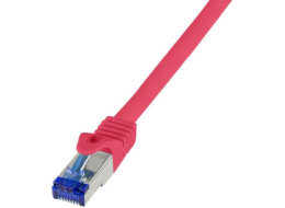 LogiLink Patchkabel Logilink Ultraflex, Cat.6A, S/FTP, červený, 0,25 m