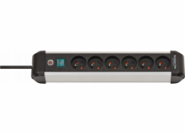 Brennenstuhl power strip BRENNENSTUHL POWER STRIP PREMIUM-ALU-LINE 6GN, 3M