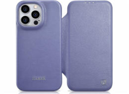 iCarer iCarer CE Premium Leather Folio Case iPhone 14 Pro Kožené pouzdro s magnetickým flipem MagSafe světle fialové (WMI14220714-LP)