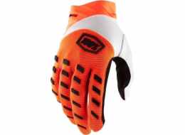 100% Rukavice 100% AIRMATIC Rukavice fluo oranžová velikost. L (délka ruky 193–200 mm) (NOVINKA)
