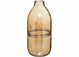 Atmosphera Skleněná váza Vase Line 30cm jantarová