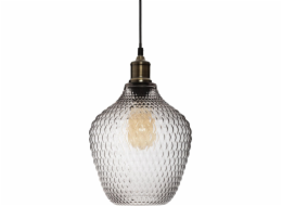 Atmosphera Závěsná lampa závěsná lampa Omaha, kouřové sklo