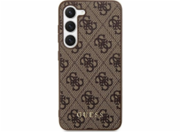 Guess GUESS SAMSUNG S24+ GUHCS24MG4GFBR KOVOVÉ ZLATÉ LOGO HNĚDÉ
